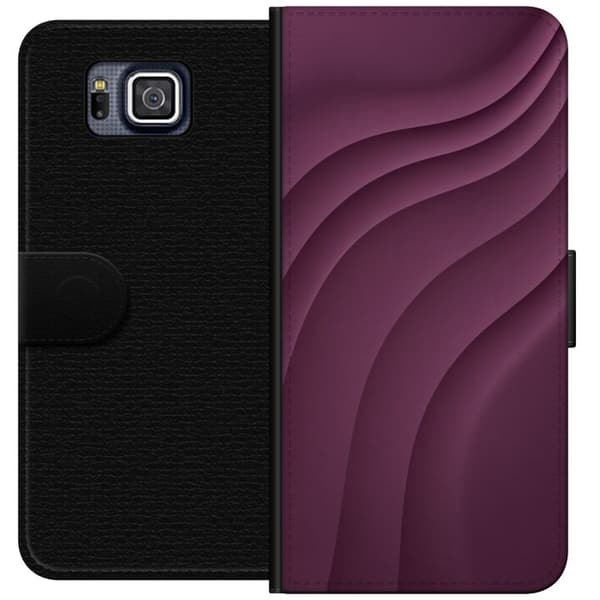Kompatibel Tegnebogsetui til Samsung Galaxy Alpha Blommebevægelse
