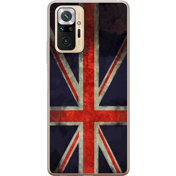 Kompatibelt Mobildeksel til Xiaomi Redmi Note 10 Pro Britisk flagg med rustikk følelse