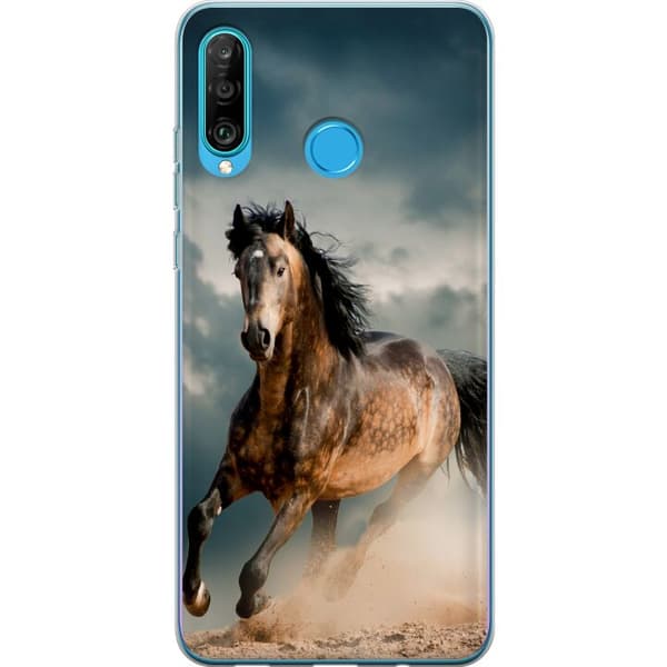 Kompatibelt Mobilskal till Huawei P30 lite Springande Häst