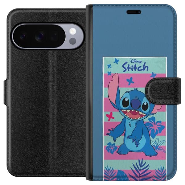 Kompatibel Tegnebogsetui til Google Pixel 10 Pro Disney Stitch
