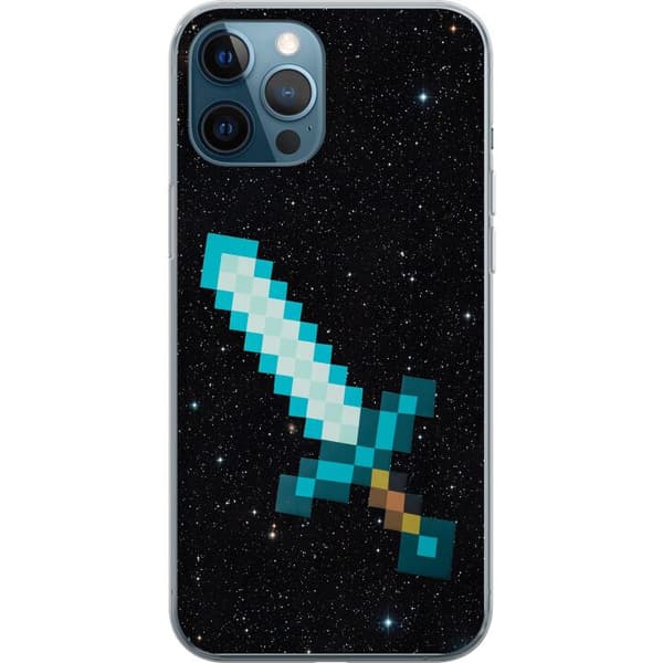 Kompatibelt Mobilskal till Apple iPhone 12 Pro Minecraft Svärd