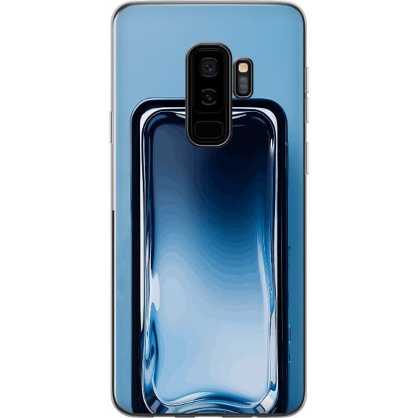 Kompatibelt Mobildeksel til Samsung Galaxy S9+ Blå glaseffekt