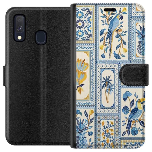 Kompatibelt Plånboksfodral till Samsung Galaxy A40 Djurmönster