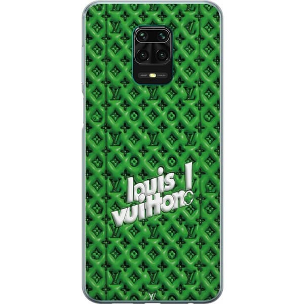 Kompatibelt Mobildeksel til Xiaomi Redmi Note 9 Pro Grønt luksusmønster med monogram