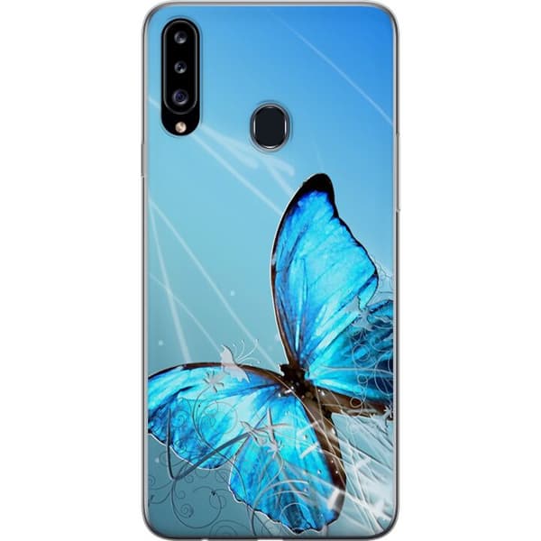 Kompatibelt Mobilskal till Samsung Galaxy A20s Fjäril