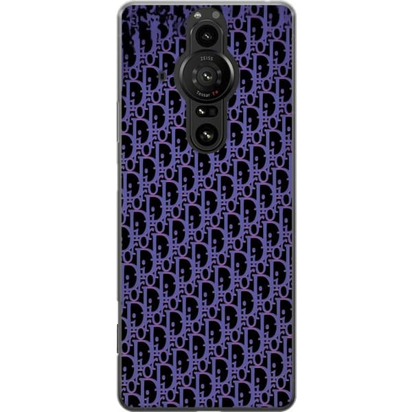 Kompatibelt Mobildeksel til Sony Xperia Pro-I Moderneluksuriøst monogram i stilrent design