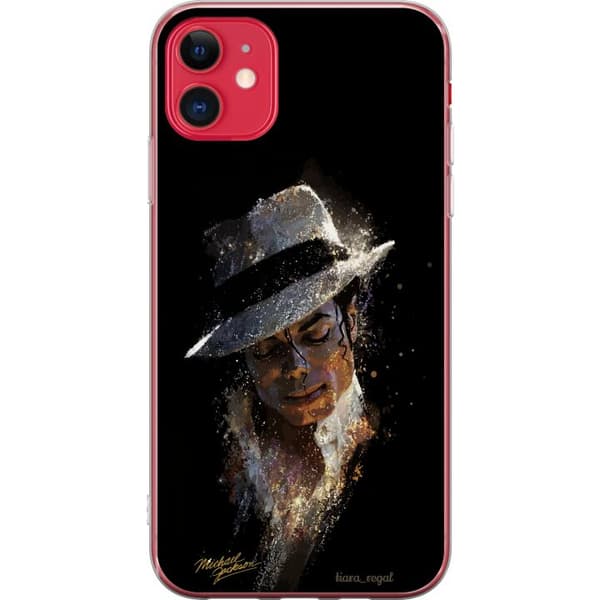 Kompatibelt Mobildeksel til Apple iPhone 11 Kunstnerisk portrett av mann med hvit hatt og glitrende detaljer