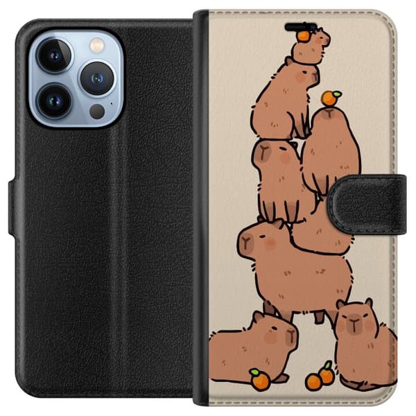 Yhteensopiva Lompakkokotelo Apple iPhone 13 Pro Kapybara