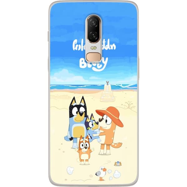 Kompatibelt Mobildeksel til OnePlus 6 Bluey