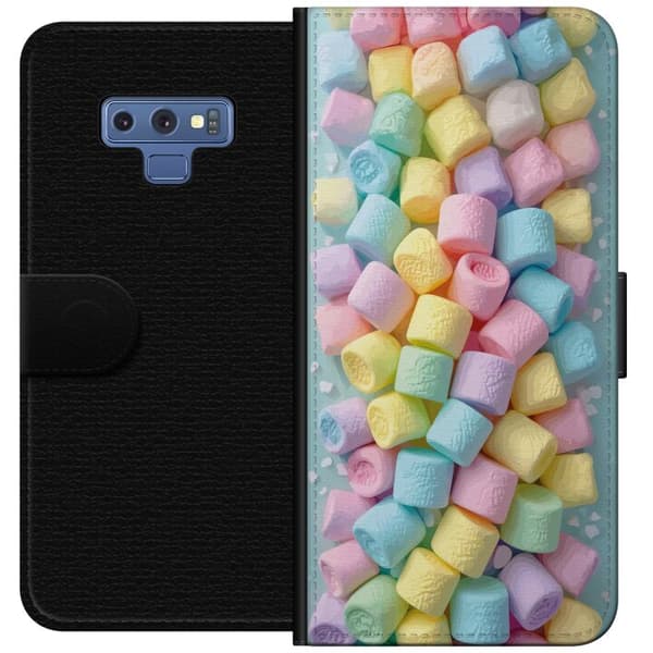 Kompatibelt Plånboksfodral till Samsung Galaxy Note9 Söt godisdesign med marshmallows