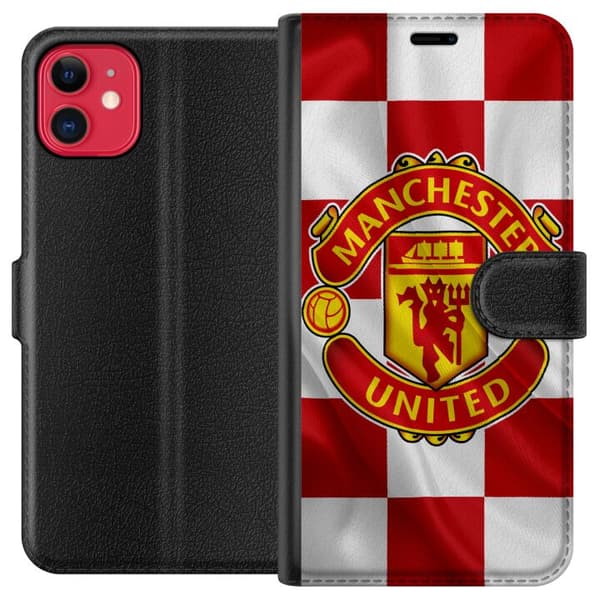 Kompatibel Tegnebogsetui til Apple iPhone 11 Manchester United