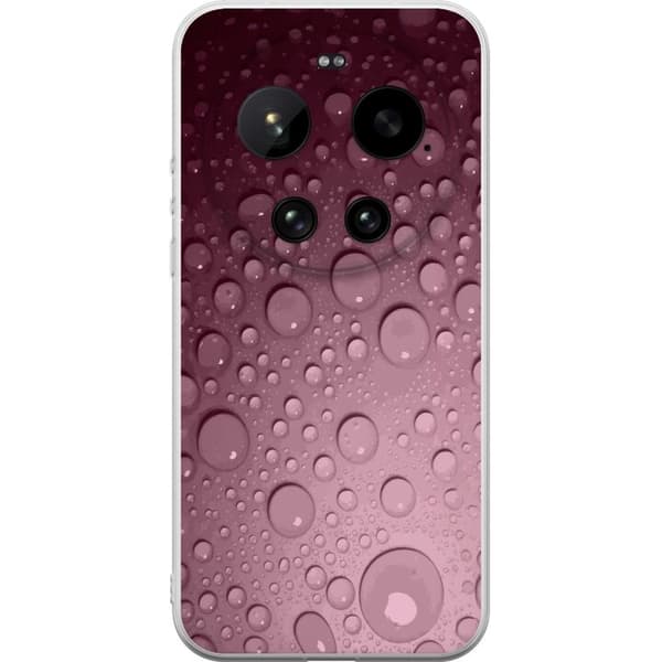 Kompatibelt Mobildeksel til Xiaomi 17 Ultra Rosa vattendroppar