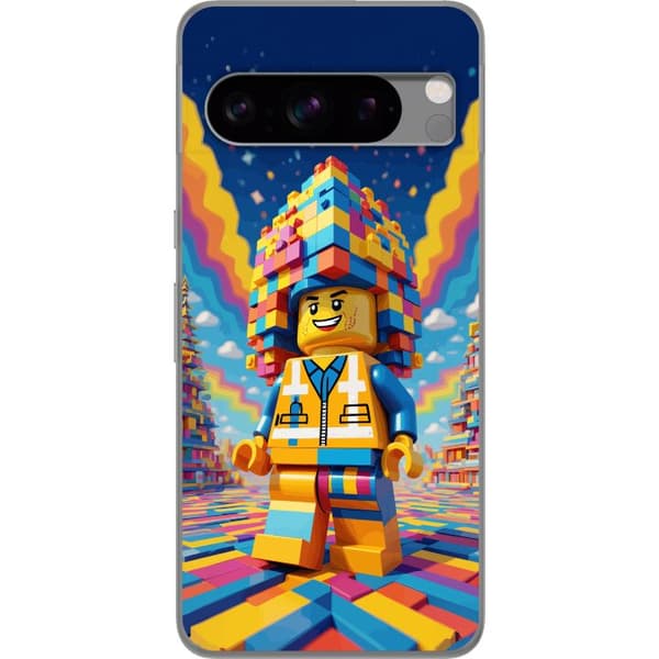 Kompatibelt Mobildeksel til Google Pixel 8 Pro Byggklossfigur