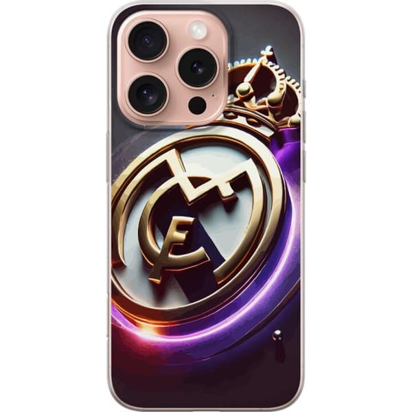 Kompatibelt Mobilskal till Apple iPhone 16 Pro Real Madrid CF