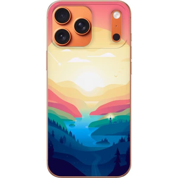 Kompatibelt Mobilskal till Apple iPhone 17 Pro Max Pink Horizon