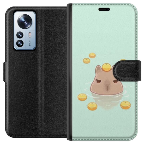 Yhteensopiva Lompakkokotelo Xiaomi 12 Pro Capybara