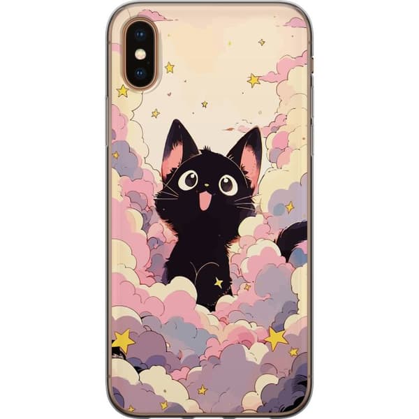 Kompatibelt Mobilskal till Apple iPhone XS Kawaii Katt