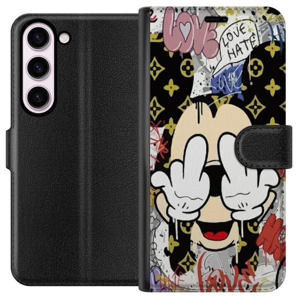 Kompatibel Tegnebogsetui til Samsung Galaxy S23 Mickey Mouse