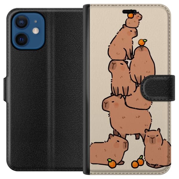 Yhteensopiva Lompakkokotelo Apple iPhone 12 mini Kapybara
