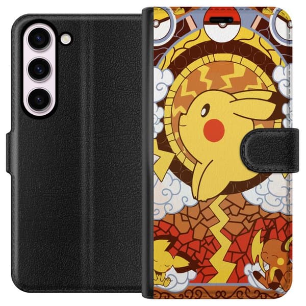 Kompatibel Tegnebogsetui til Samsung Galaxy S23 Pikachu