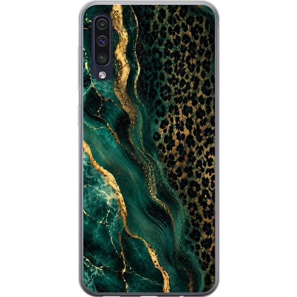 Kompatibelt Mobildeksel til Samsung Galaxy A50 Smaragdleopard