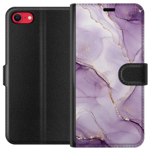 Kompatibelt Plånboksfodral till Apple iPhone SE (2020) Lilac Luxe