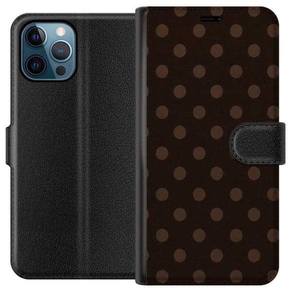 Kompatibel Tegnebogsetui til Apple iPhone 12 Pro Max Mokka Pop