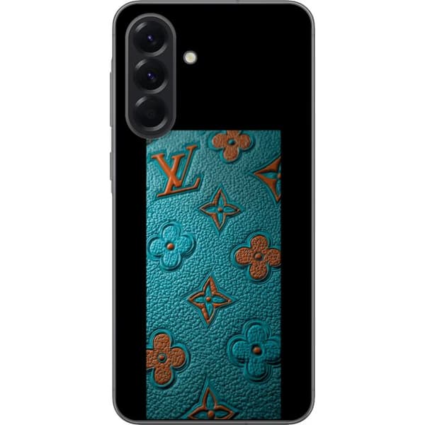 Kompatibelt Mobildeksel til Samsung Galaxy A56 Elegant monogramdesign med preg av lærfølelse