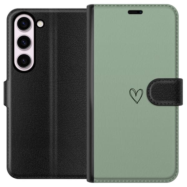 Kompatibel Tegnebogsetui til Samsung Galaxy S23 Hjerte