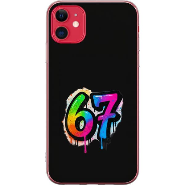 Yhteensopiva Puhelinkuori Apple iPhone 11 Färgglada graffitisiffror