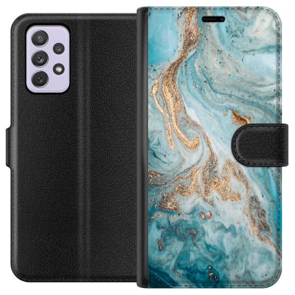Kompatibelt Plånboksfodral till Samsung Galaxy A52s 5G Magic Marble