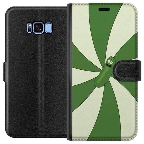 Kompatibelt Plånboksfodral till Samsung Galaxy S8 Pickle Rick