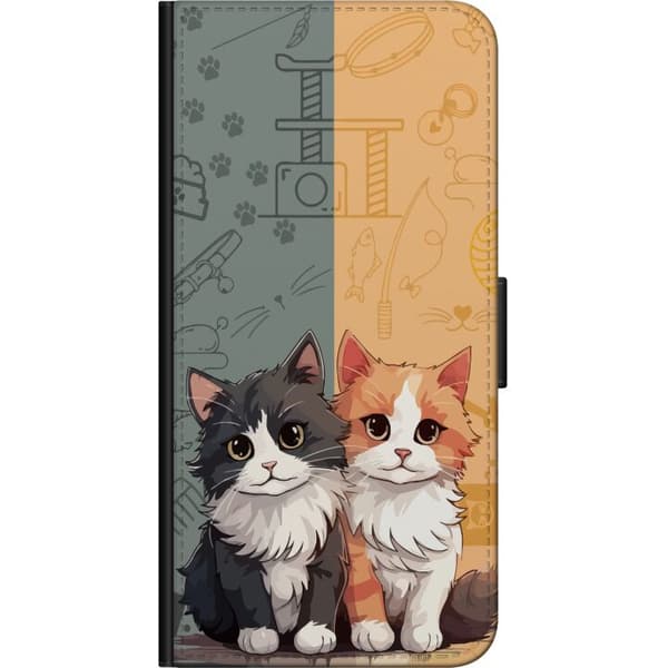 Kompatibel Tegnebogsetui til Motorola Moto G9 Play Katte