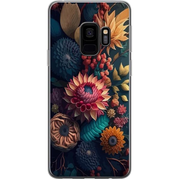 Yhteensopiva Puhelinkuori Samsung Galaxy S9 Blommor