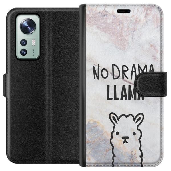 Kompatibel Tegnebogsetui til Xiaomi 12 Llama Marmor
