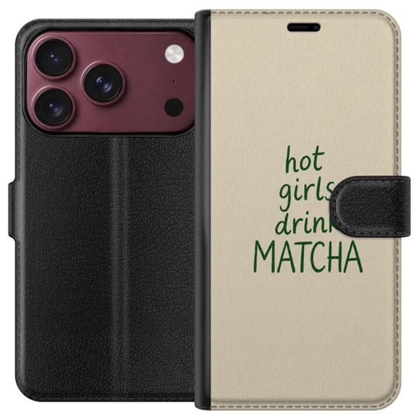 Kompatibel Tegnebogsetui til Apple iPhone 18 Pro Max Matcha Klub
