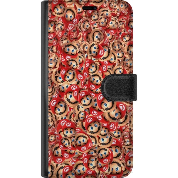 Kompatibel Tegnebogsetui til Google Pixel 8a Farverig Super Mario-mønster
