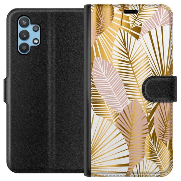 Kompatibelt Plånboksfodral till Samsung Galaxy A32 5G Guld