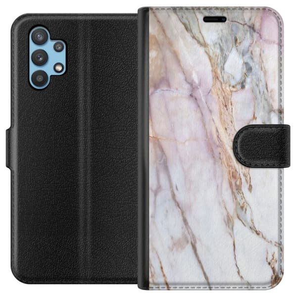 Kompatibelt Plånboksfodral till Samsung Galaxy A32 5G Marmor