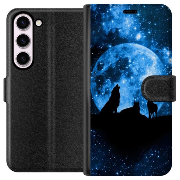 Kompatibelt Lommeboketui til Samsung Galaxy S23 Ulv