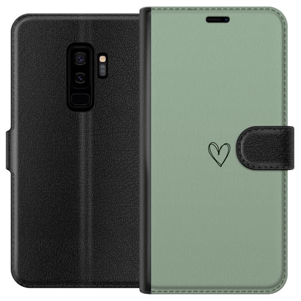 Kompatibel Tegnebogsetui til Samsung Galaxy S9+ Hjerte