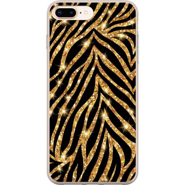 Kompatibelt Mobilskal till Apple iPhone 8 Plus Gold & Glitter