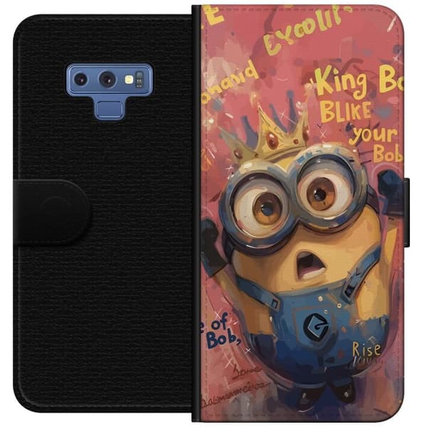 Kompatibelt Plånboksfodral till Samsung Galaxy Note9 Minion Med Krona