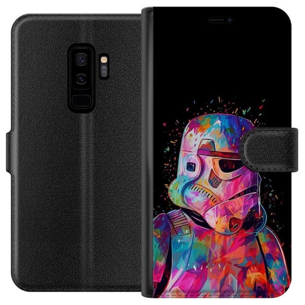 Kompatibelt Plånboksfodral till Samsung Galaxy S9+ Star Wars Stormtrooper