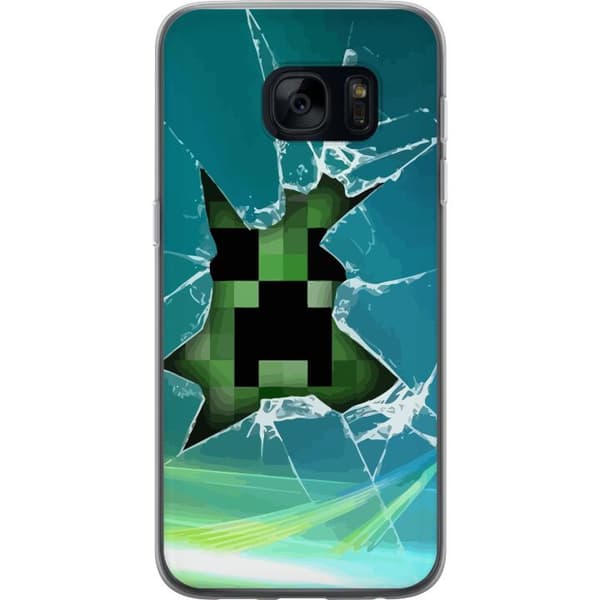 Kompatibelt Mobilskal till Samsung Galaxy S7 MineCraft