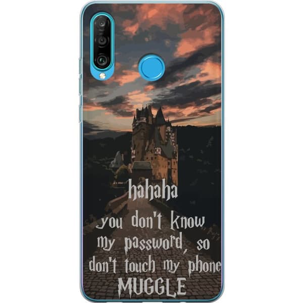 Kompatibelt Mobilskal till Huawei P30 lite Harry Potter Text