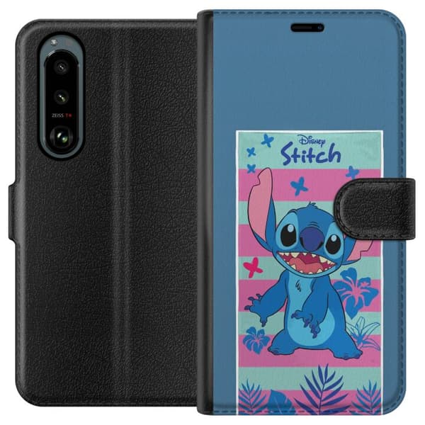 Kompatibel Tegnebogsetui til Sony Xperia 5 III Disney Stitch