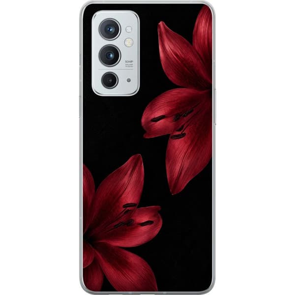 Kompatibelt Mobildeksel til OnePlus 9RT 5G Rød lilje noir