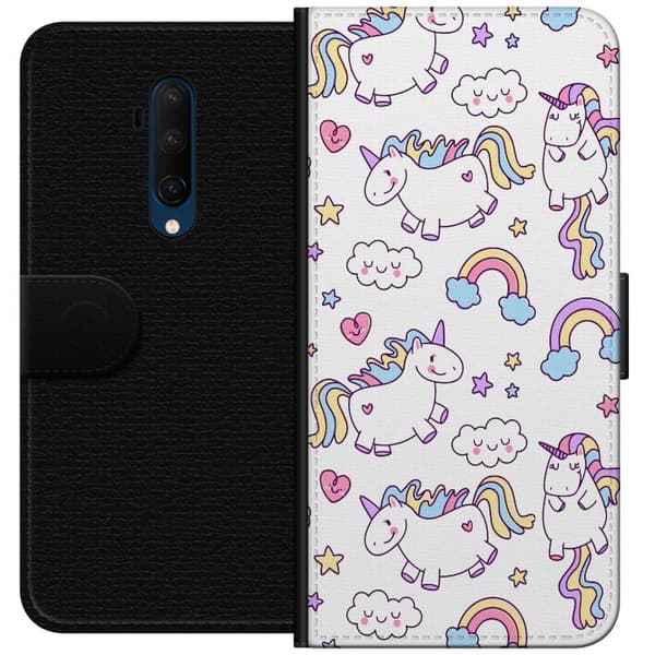 Kompatibelt Lommeboketui til OnePlus 7T Pro Einhorn Mønster