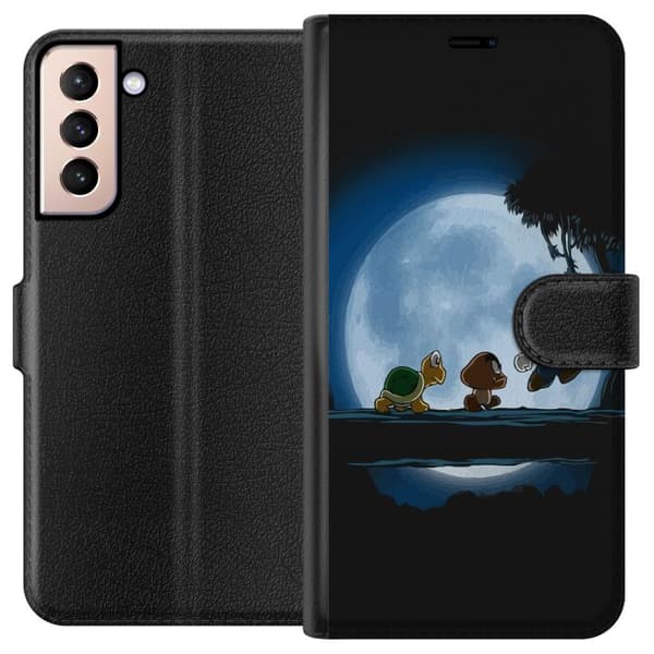 Kompatibelt Lommeboketui til Samsung Galaxy S21 Super Mario